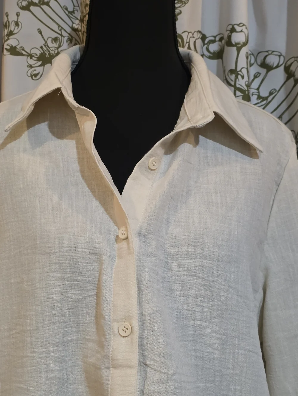 Halara Button Up Linen Like Shirt/Cover Up - Picture 2 of 4